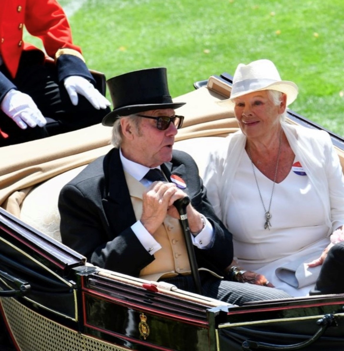 SPOTTED! Dame Judi Dench and David Mills with Classic Canes derby at Royal Ascot